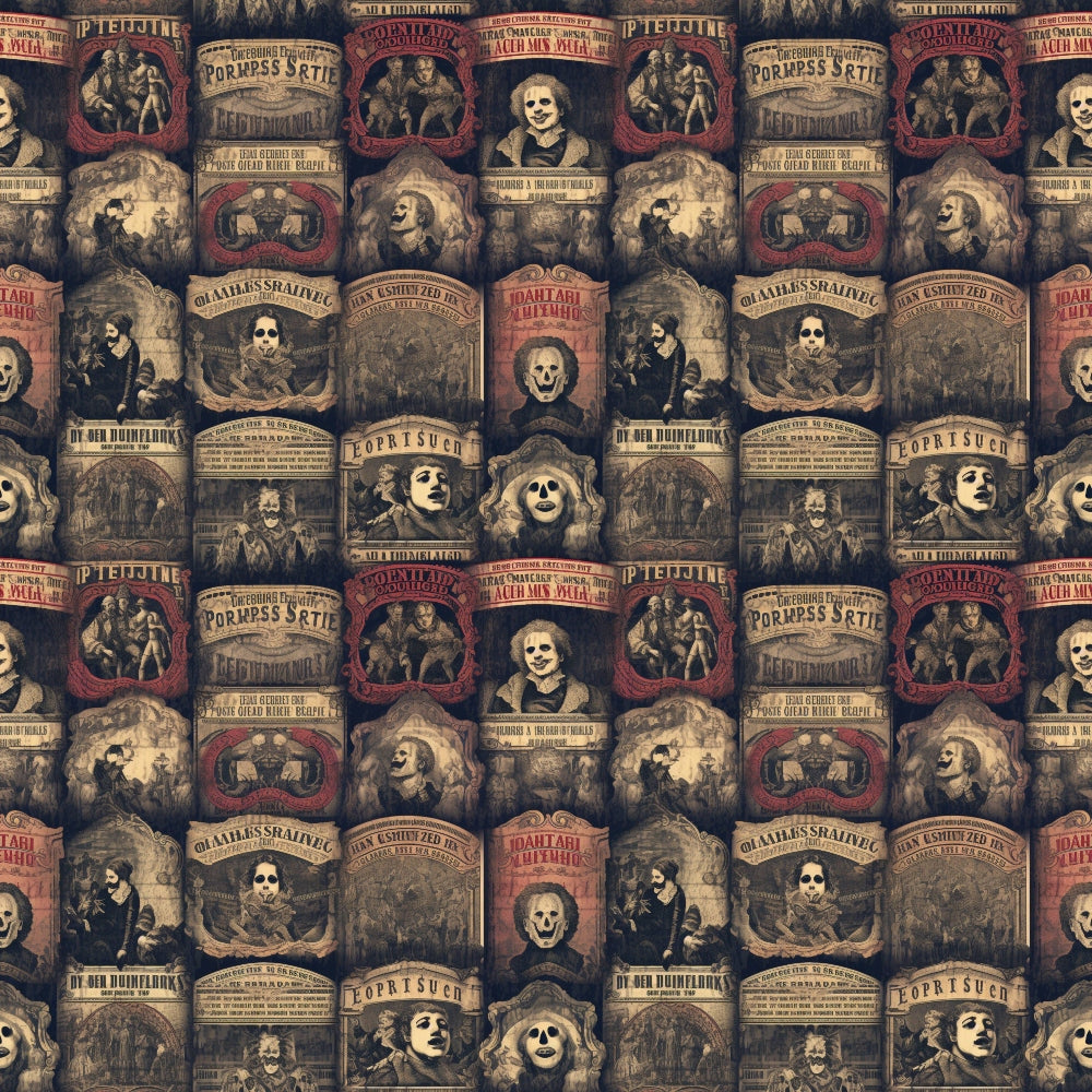 Daily Deal: Sinister Sideshow Pattern 5 Quilting Cotton Fabric - 45" x 1 Yard"