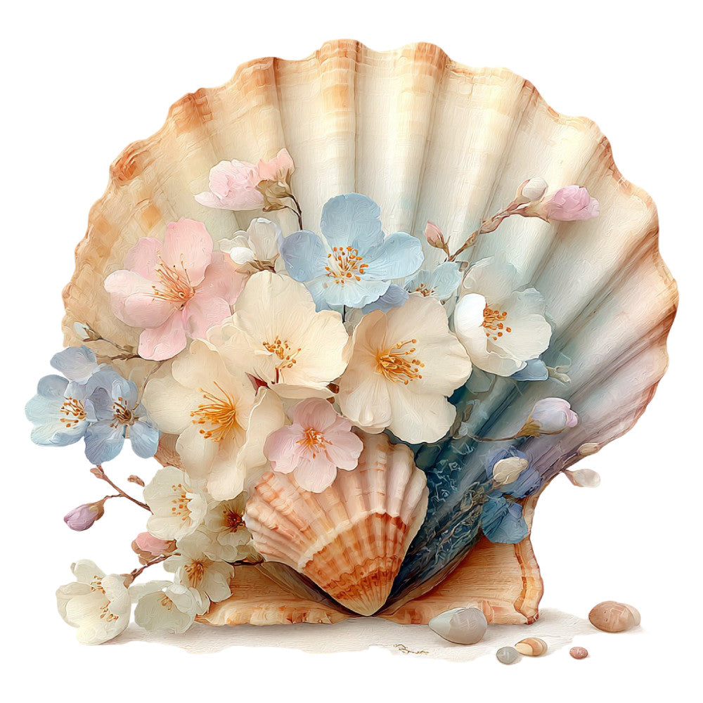 Colorful Seashell Fabric Panel 49