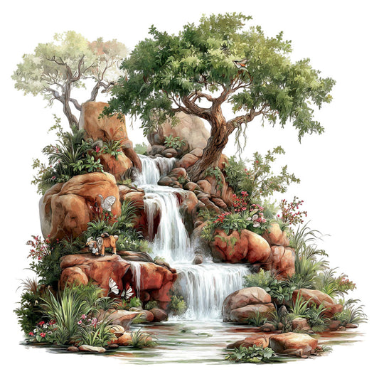 Baby Forest Animals Fabric Panel 27