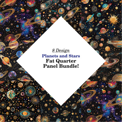 Planets and Stars Fat Quarter Bundle