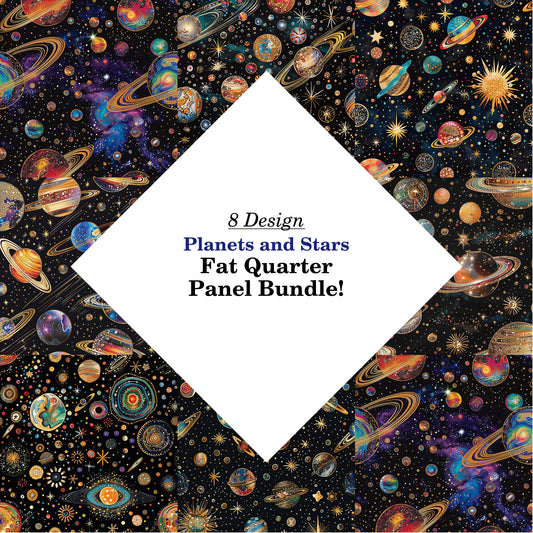 Planets and Stars Fat Quarter Bundle
