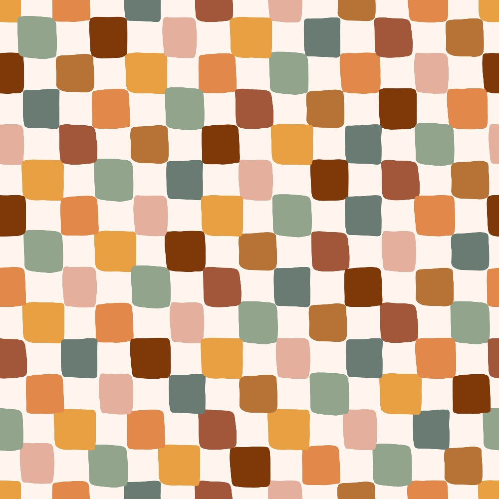 Daily Deal: 70s Groovy Boho Pattern 8 Quilting Cotton Fabric - 45" x 1 Yard"