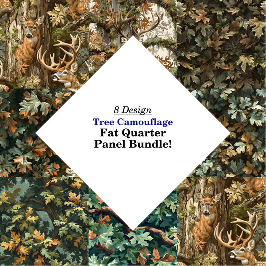 Tree Camouflage Fat Quarter Bundle