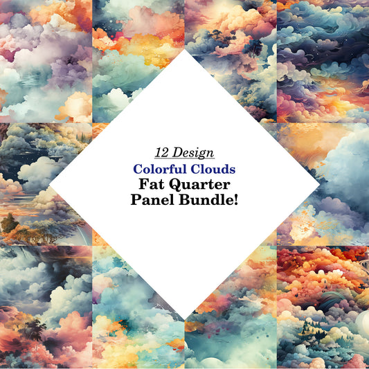 Colorful Clouds Fat Quarter Bundle
