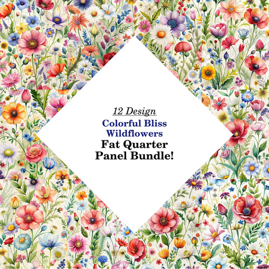 Colorful Bliss Wildflowers Fat Quarter Bundle