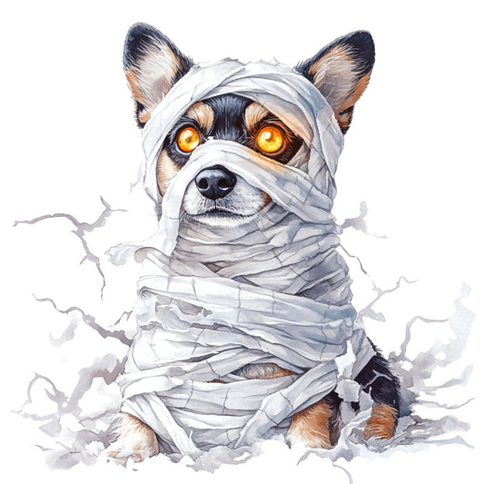 Halloween Dogs Fabric Panel 3