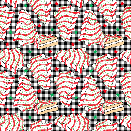 Daily Deal: Christmas Tree Cakes Pattern 1 Quilting Cotton Fabric - 45" x 3 Yards"