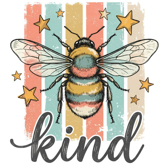 Preppy Be Kind Bee Fabric Panel 1