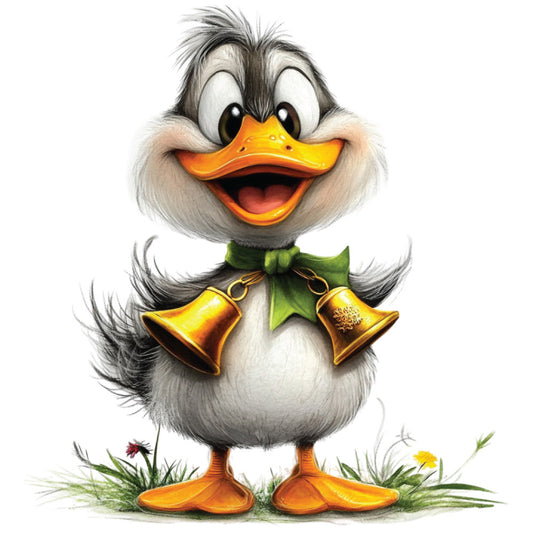 Whimsical Duck Fabric Panel 9