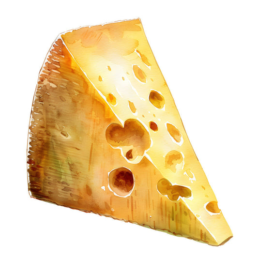Watercolor Cheese Fabric Panel 64