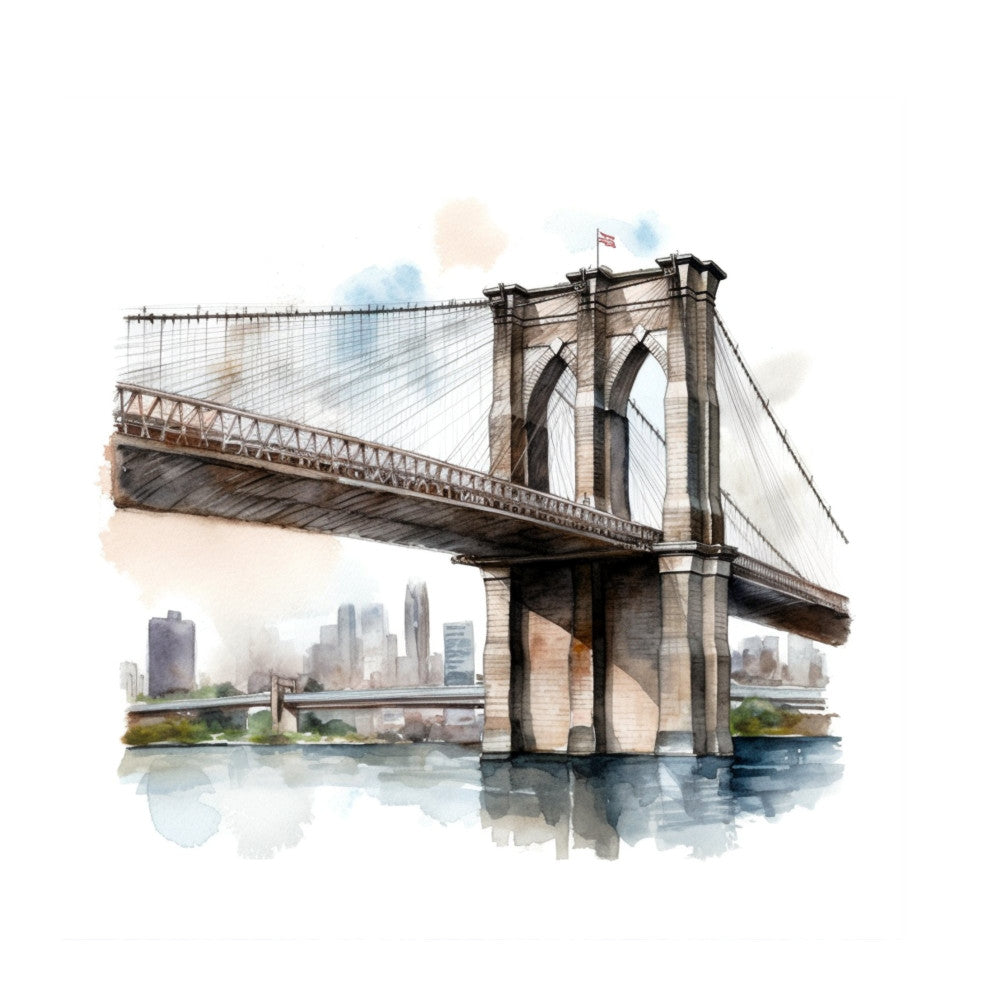 New York Landmarks Fabric Panel 1
