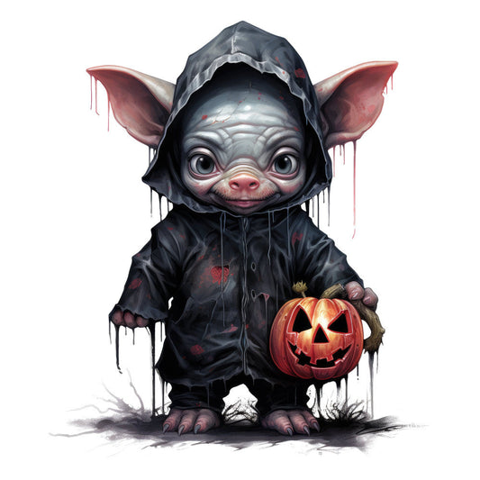 Horror Halloween Animal Fabric Panel 1