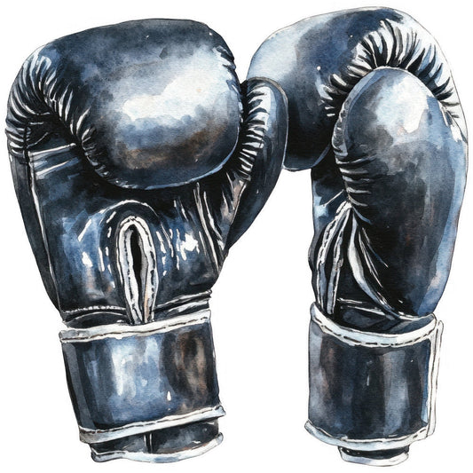 Watercolor Boxing Fabric Panel 20