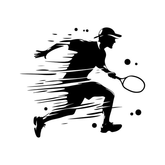 Pickleball Silhouette Fabric Panel 3