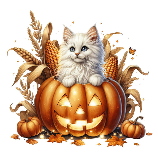 Autumn Cats Fabric Panel 30