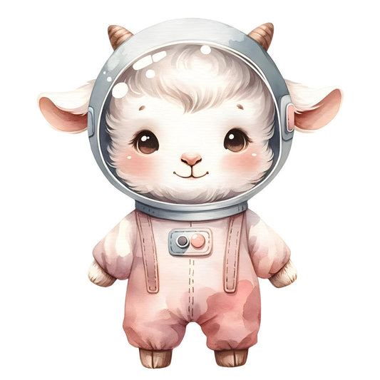 Astronaut Animal Space Fabric Panel 23
