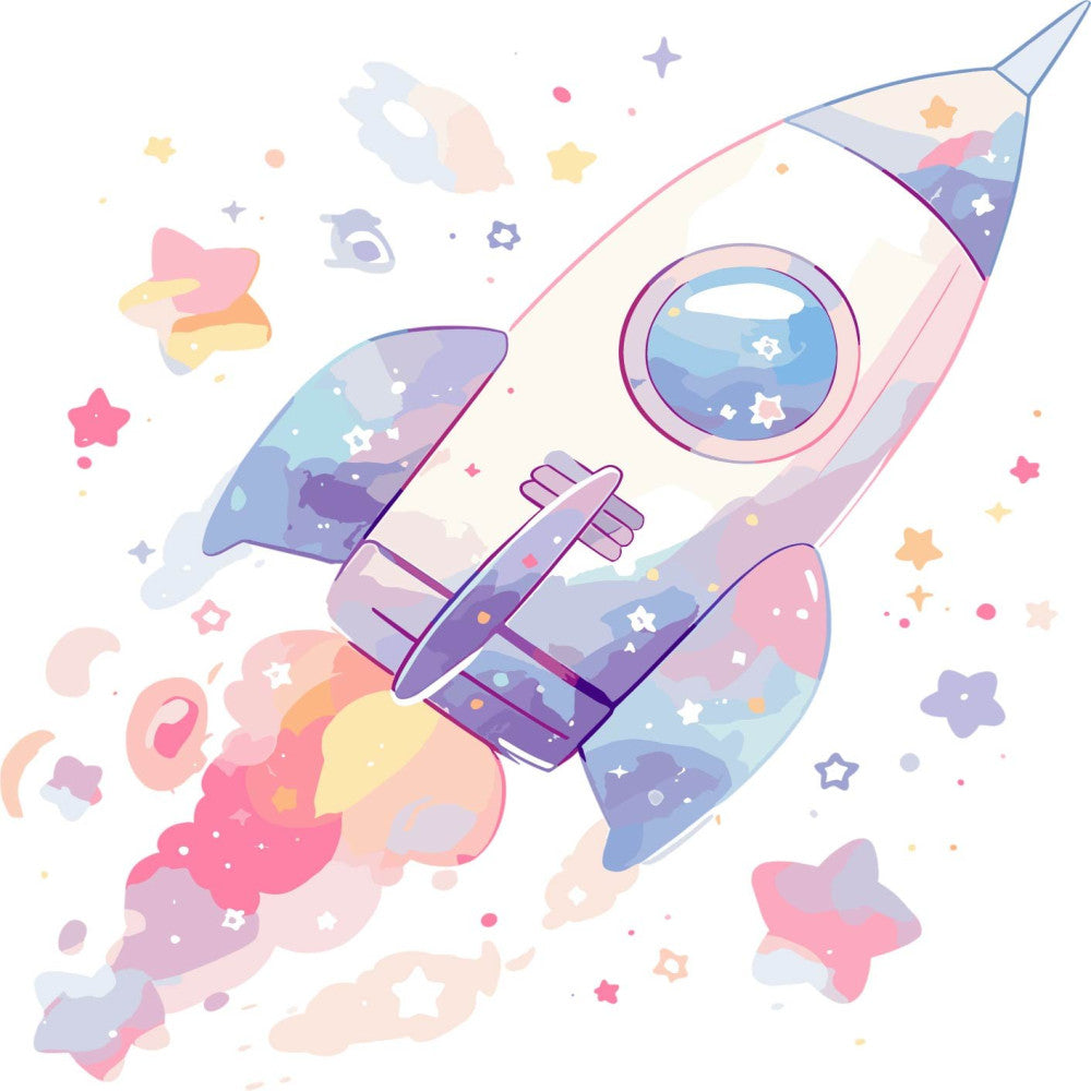 Baby Boy Space Galaxy Fabric Panel 24