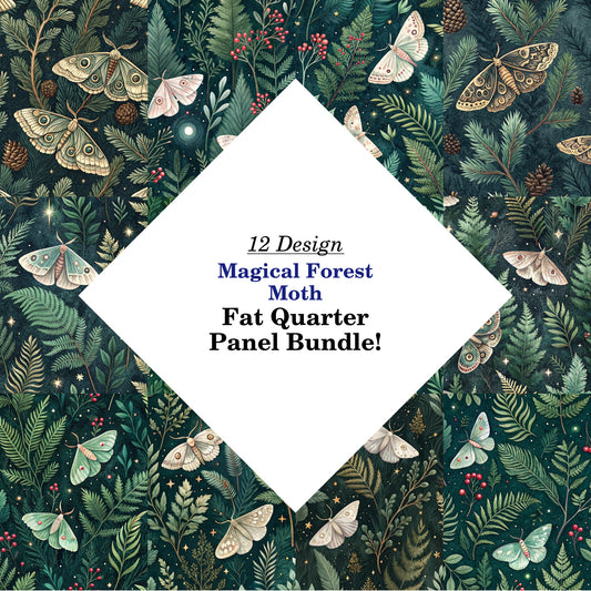 Magical Forest Moth Fat Quarter Bundle