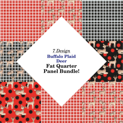 Buffalo Plaid Deer Fat Quarter Bundle