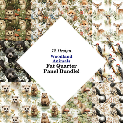 Woodland Animals Fat Quarter Bundle