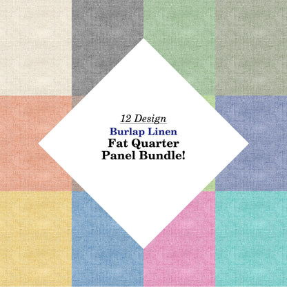 Burlap Linen Fat Quarter Bundle