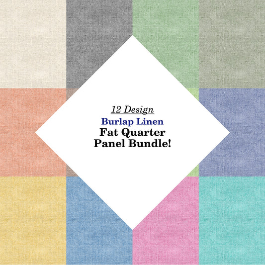 Burlap Linen Fat Quarter Bundle