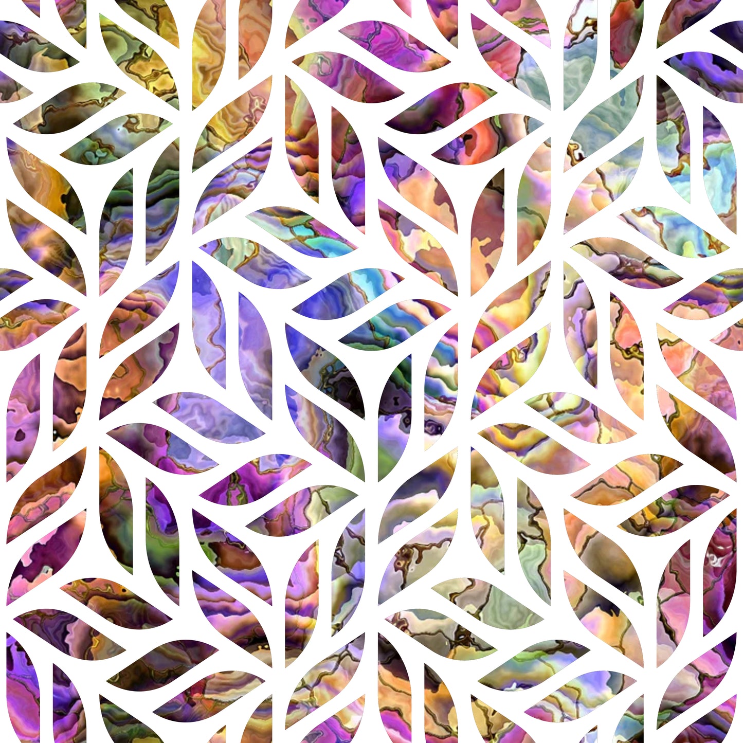 Daily Deal: Oyster Shell Pattern 30 Quilting Cotton Fabric - 118" x 2 Yards"
