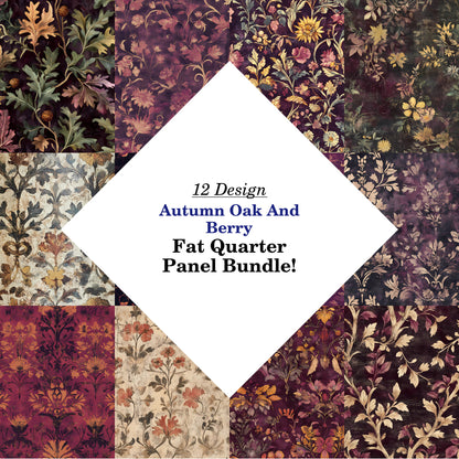 Autumn Oak And Berry Fat Quarter Bundle