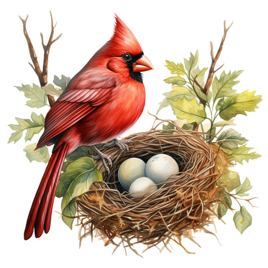 Red Cardinals Fabric Panel 33