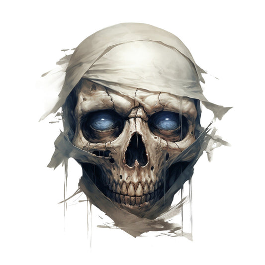 Horror Skulls Fabric Panel 6