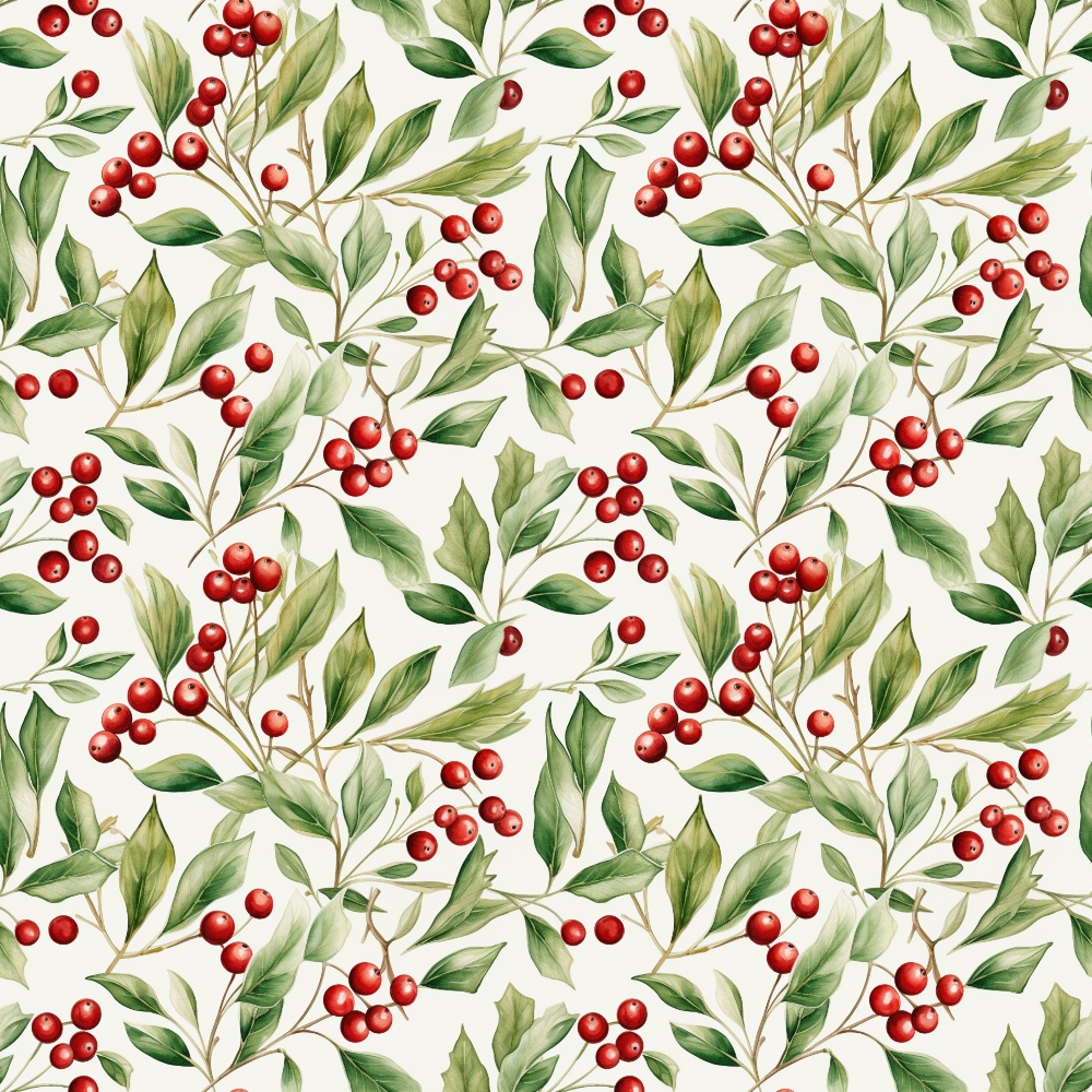 Daily Deal: Christmastime Pattern 1 Quilting Cotton Fabric - 45" x 3 Yards"