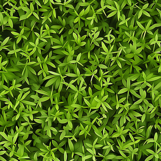 green, lime green, forest green, tiny leaves, leaf pattern, botanical design, nature motif, quilting cotton, fabric panel, seamless pattern, foliage, small scale print, organic shapes, layered leaves, textured design, natural elements, spring colors, dense pattern, all-over print