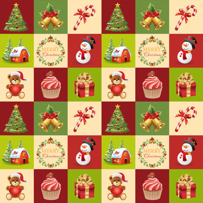 Christmas Love Pattern 5 Quilting Cotton Fabric