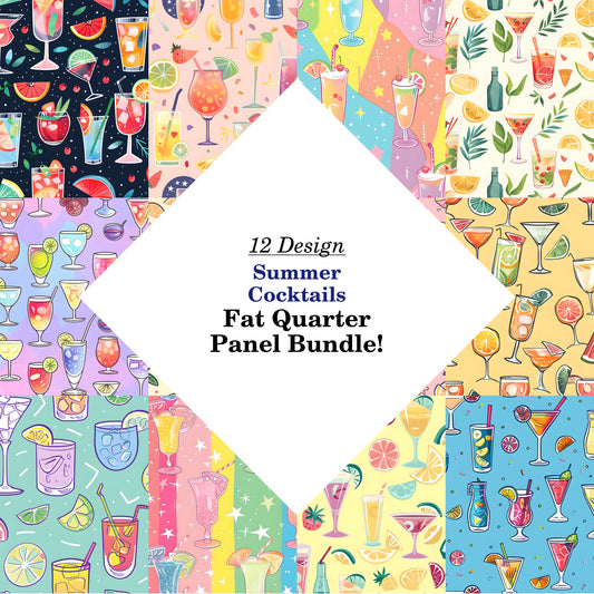 Summer Cocktails Fat Quarter Bundle