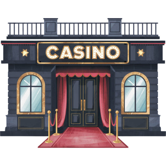 Watercolor Casino Fabric Panel 49