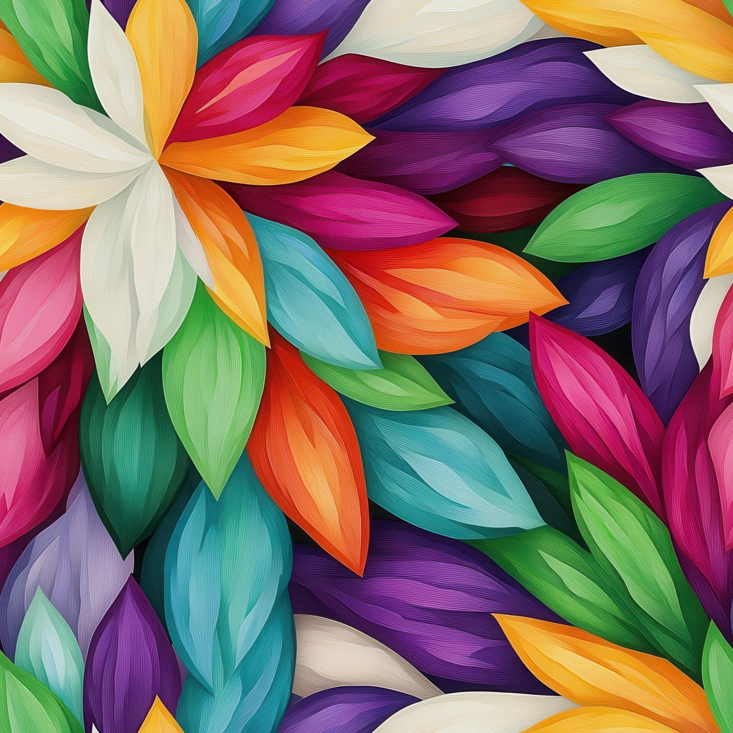 Daily Deal: Petal Prism Pattern 1 Quilting Cotton Fabric - 45" x 1 Yard"
