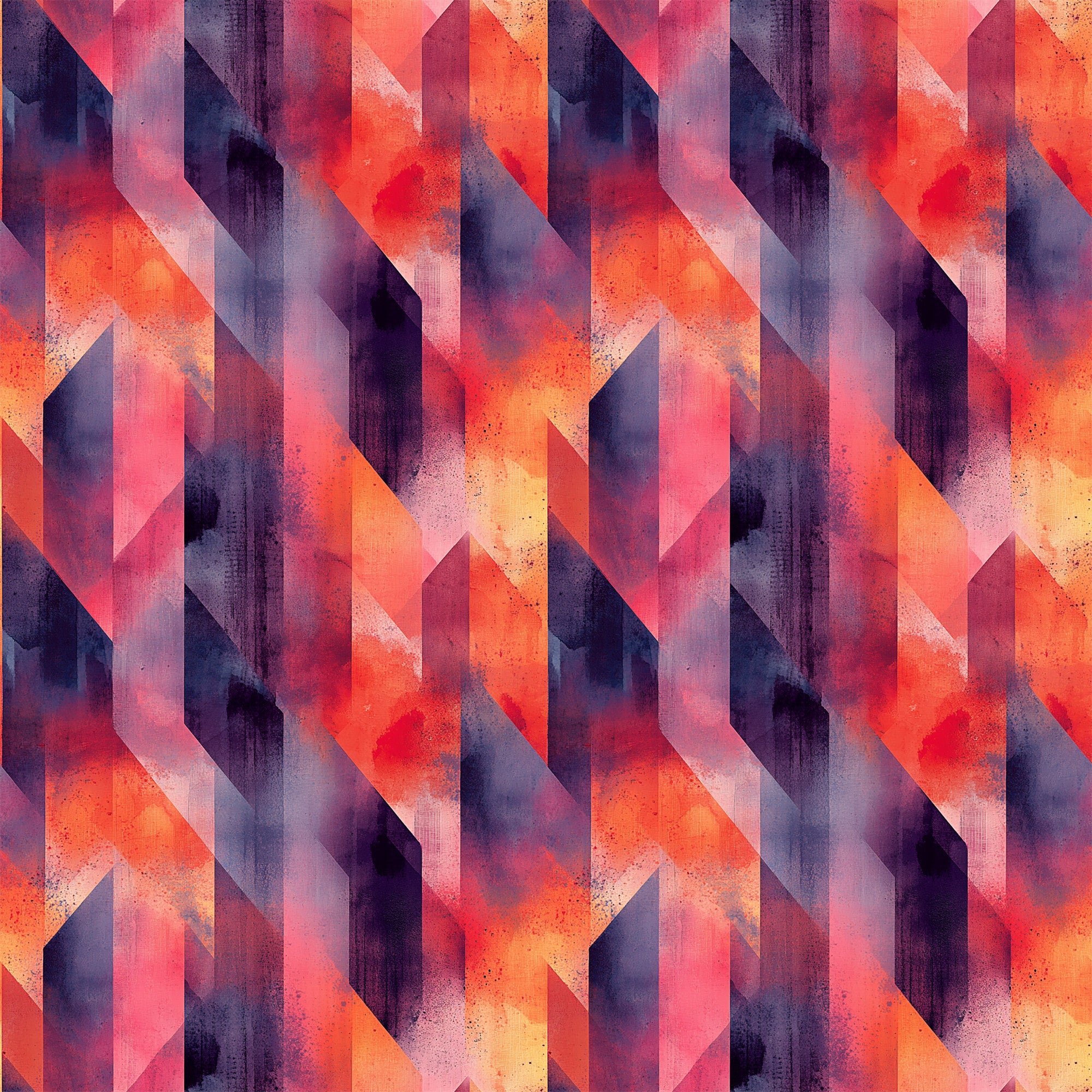 Mid Century Mod Geometric Pattern 9 Quilting Cotton Fabric ...