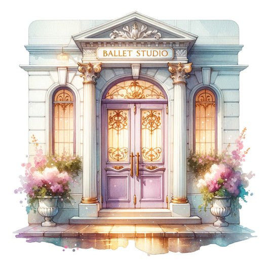 Ballet Studio Fabric Panel 4