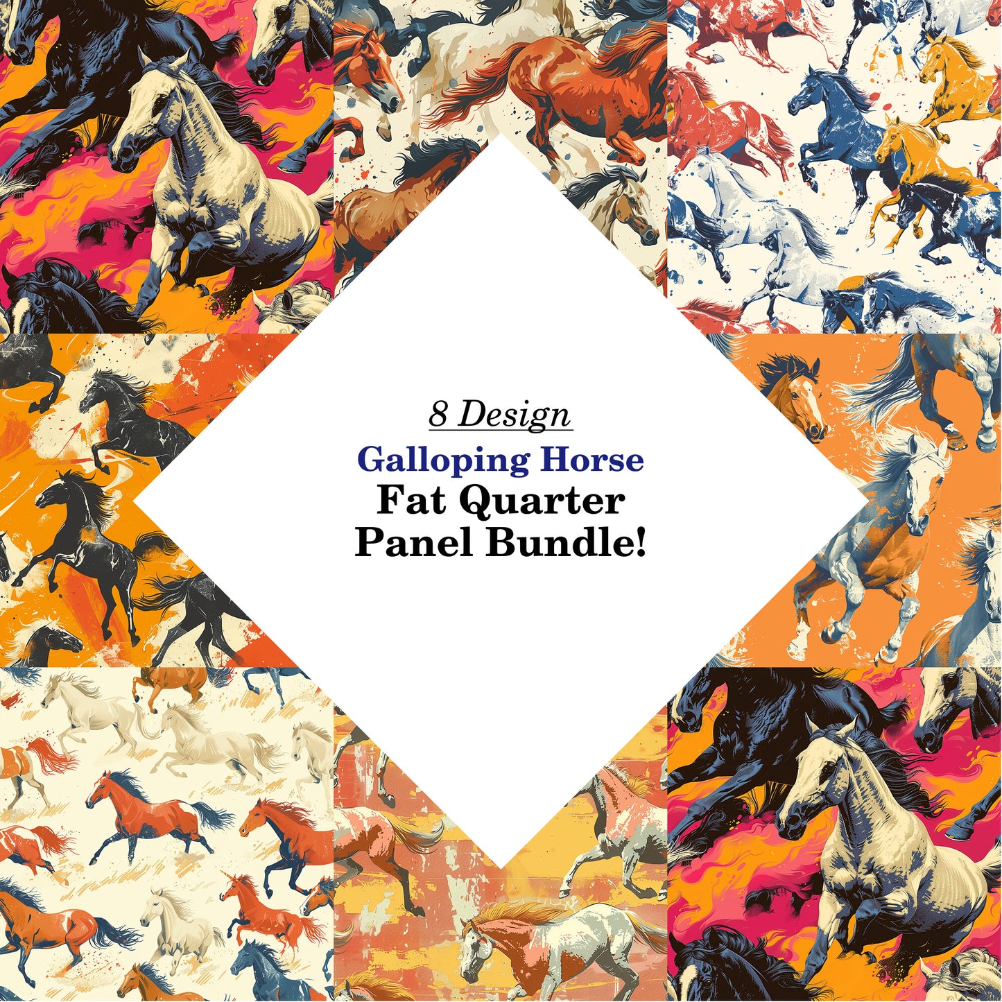 Galloping Horse Fat Quarter Bundle