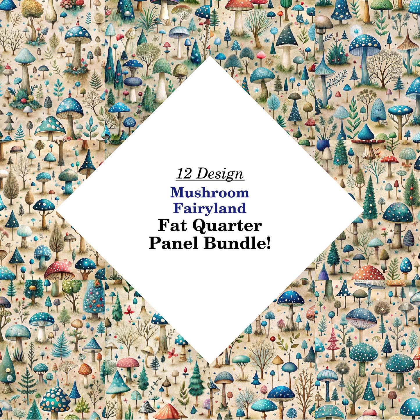 Mushroom Fairyland Fat Quarter Bundle