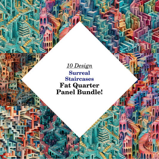 Surreal Staircases Fat Quarter Bundle