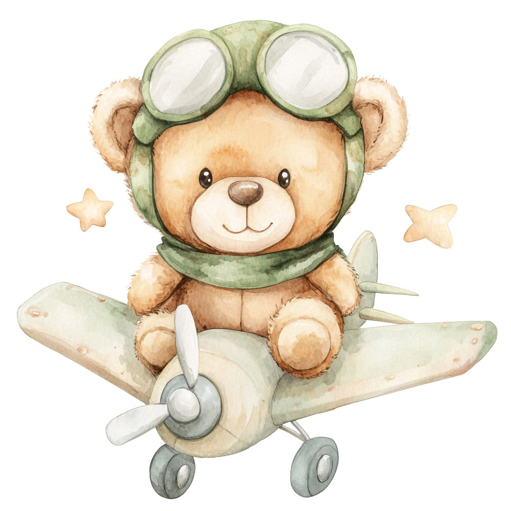 Nursery Teddy Bear Fabric Panel 13