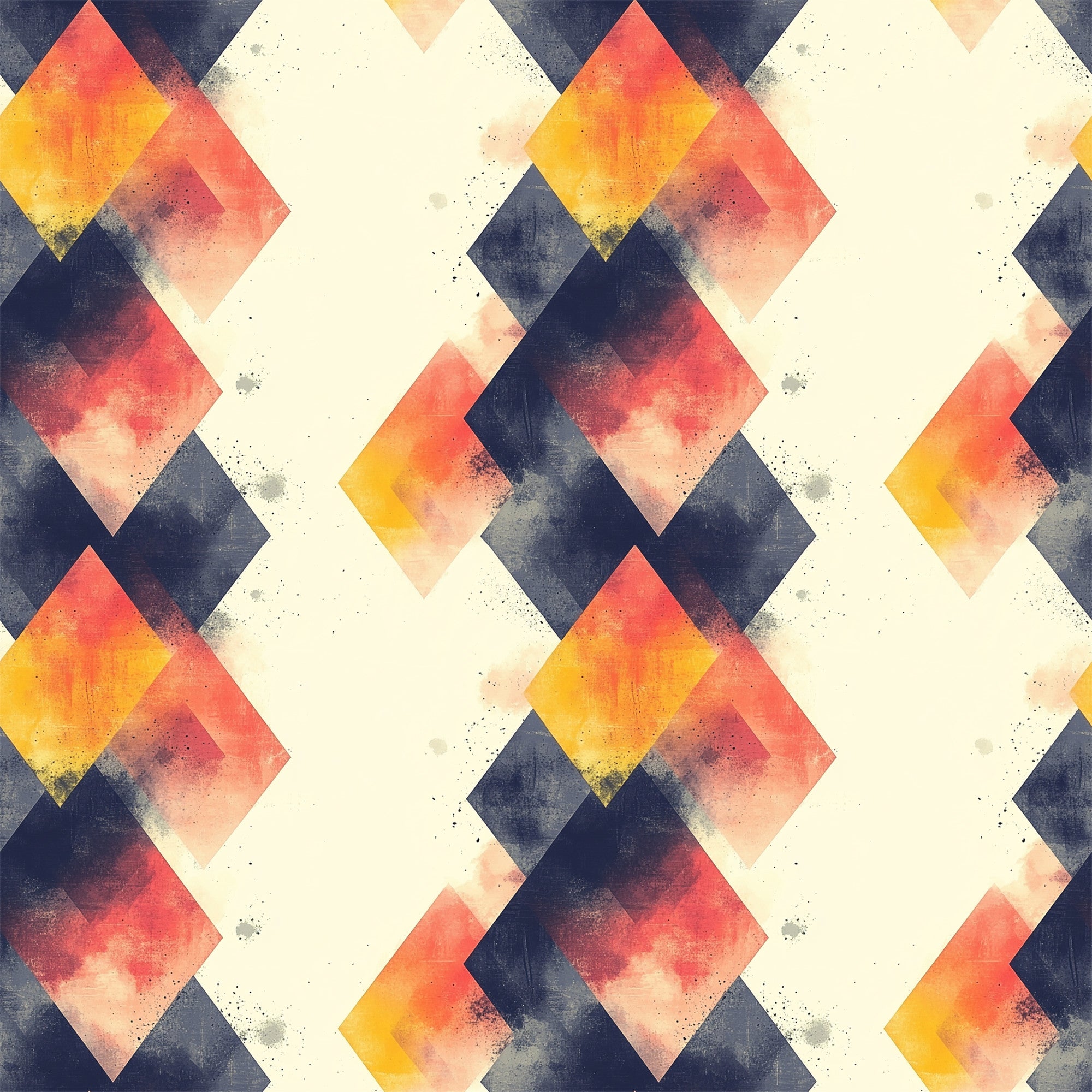 Mid Century Mod Geometric Pattern 11 Quilting Cotton Fabric ...