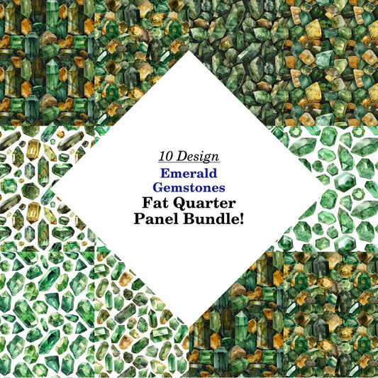 Emerald Gemstones Fat Quarter Bundle