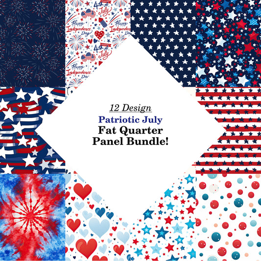 Patriotic July Fat Quarter Bundle