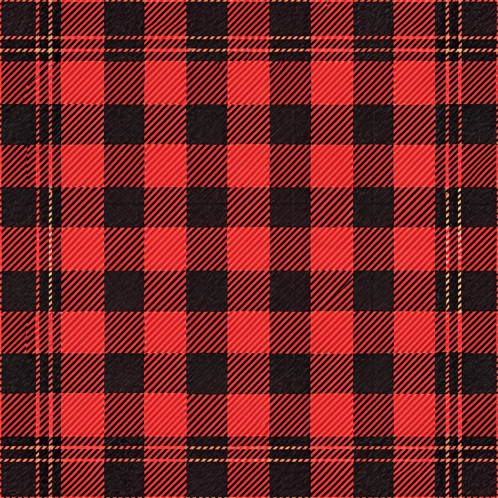 red, black, buffalo plaid, checkered pattern, gingham, plaid design, quilting cotton, fabric panel, alternating squares, rustic style, country aesthetic, geometric pattern, two-tone design, woven appearance, cabin style, lumberjack pattern, outdoor theme, cozy mood, flannel look, americana