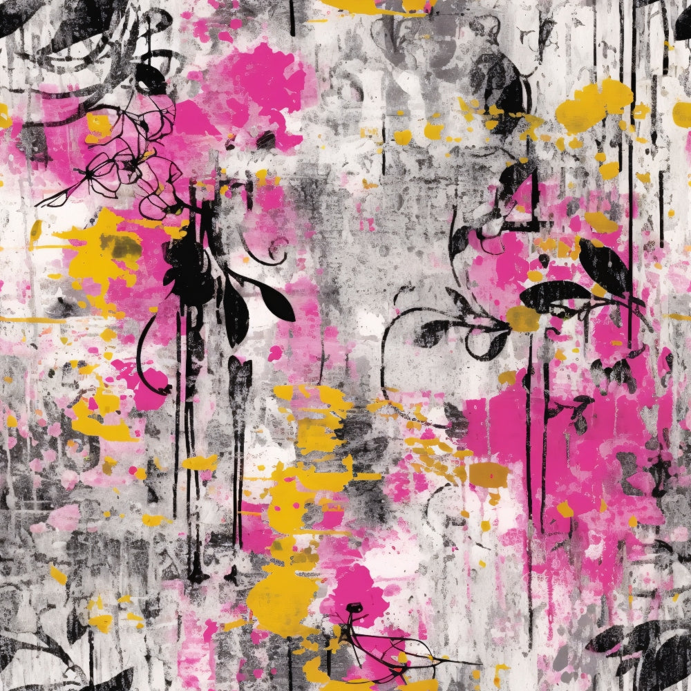 Daily Deal: Girly Grunge Plaster Pattern 14 Quilting Cotton Fabric - 45" x 2.5 Yards"