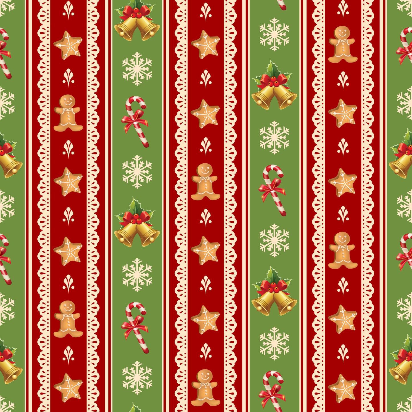 Christmas Love Pattern 7 Quilting Cotton Fabric