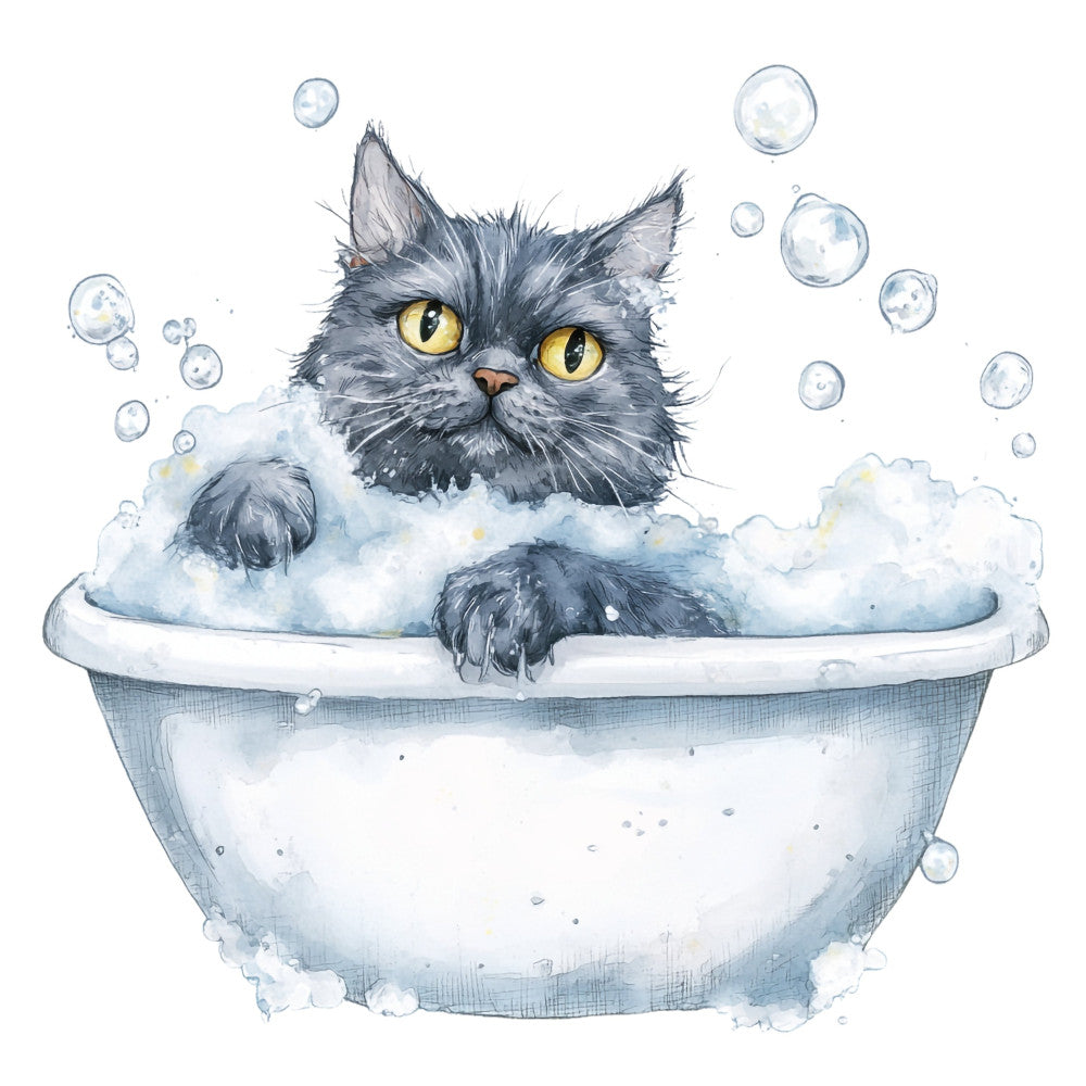 Quirky Cat Fabric Panel 4
