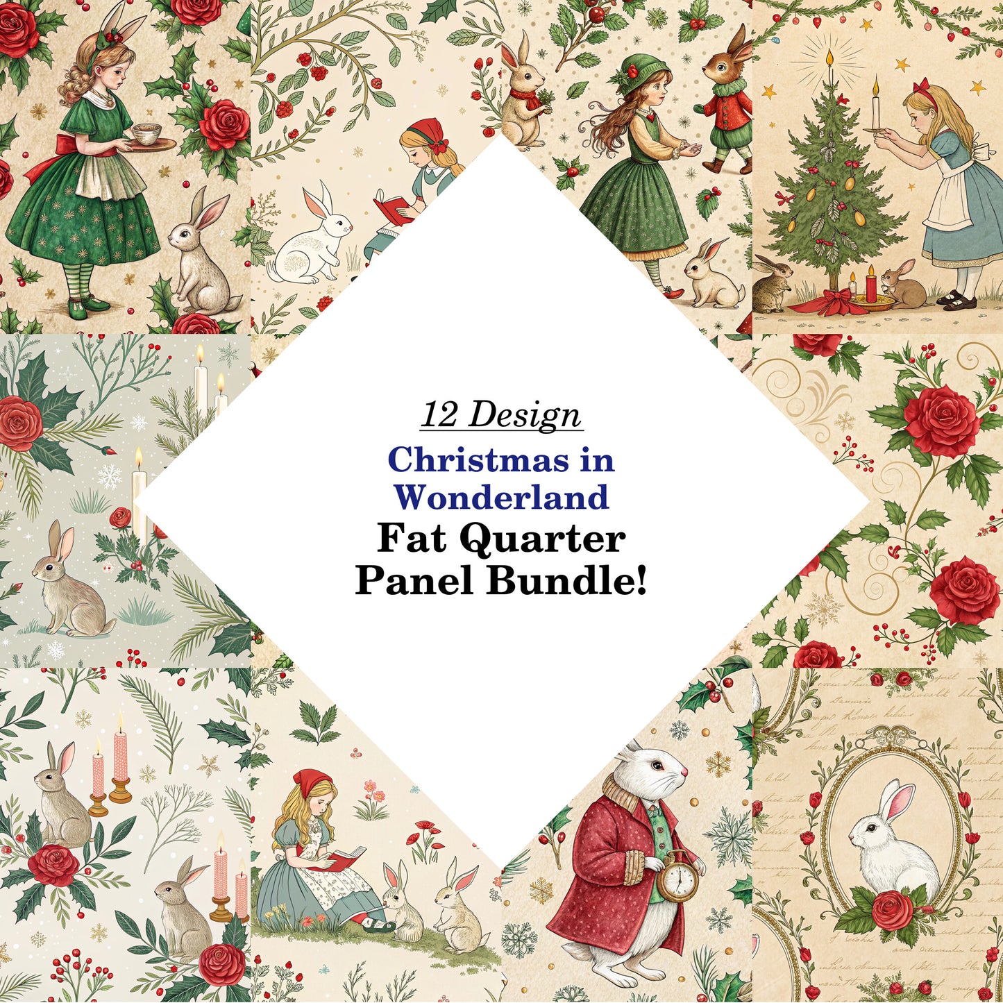 Christmas in Wonderland Fat Quarter Bundle